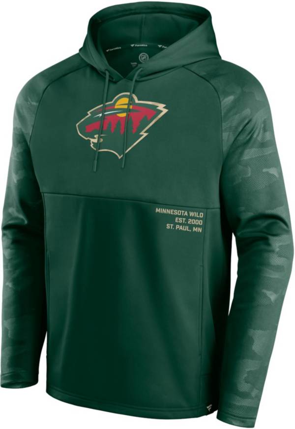 NHL Minnesota Wild Shade Defender Green Pullover Hoodie