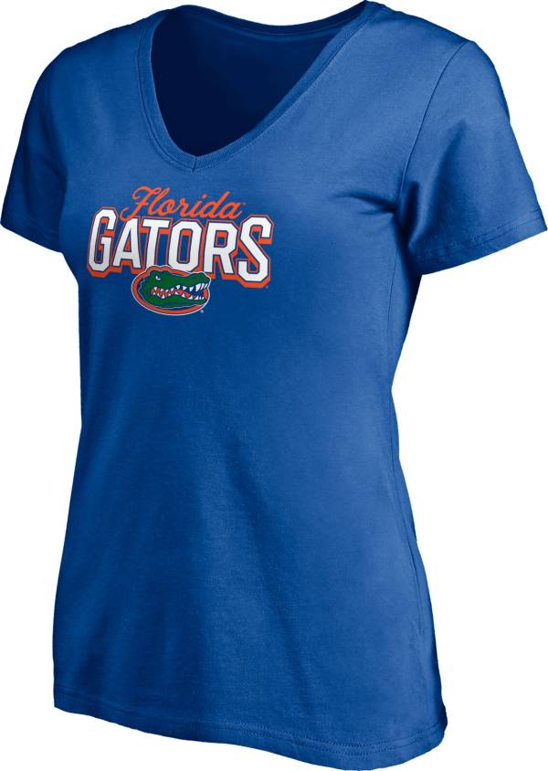 NCAA Women's Florida Gators Blue V-Neck T-Shirt