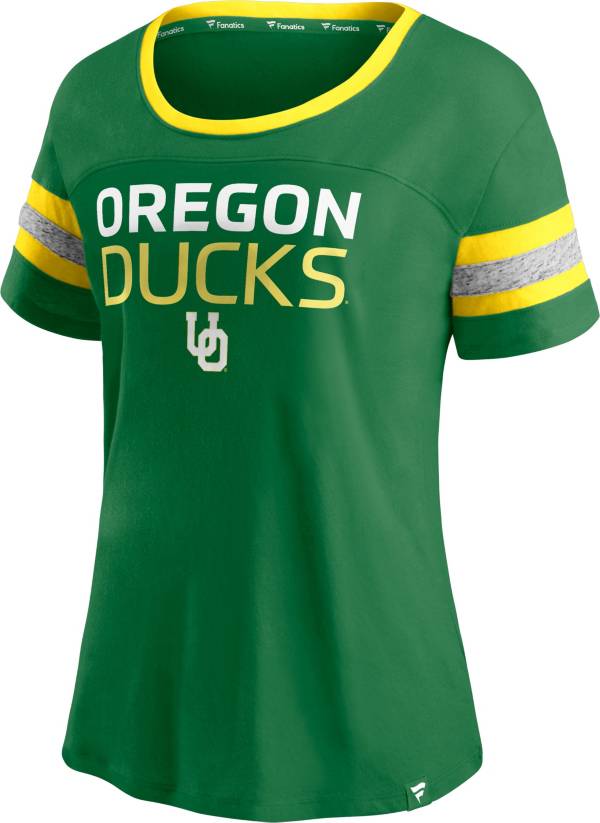 NCAA Women's Oregon Ducks Green Crew T-Shirt