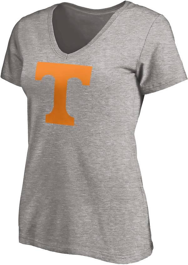 NCAA Women's Tennessee Volunteers Grey V-Neck T-Shirt