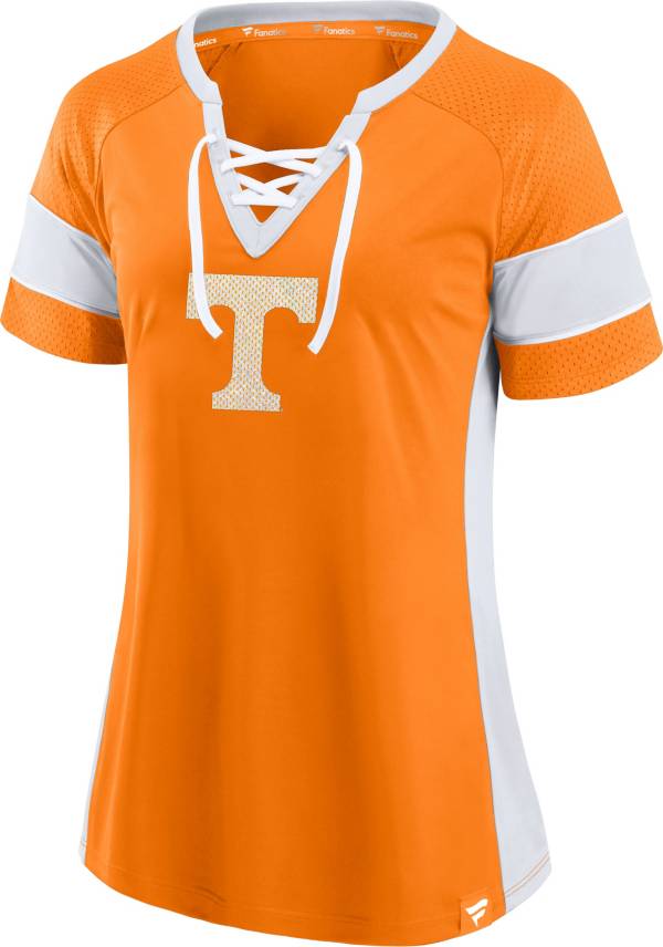 NCAA Women's Tennessee Volunteers Tennessee Orange Lace-Up T-Shirt