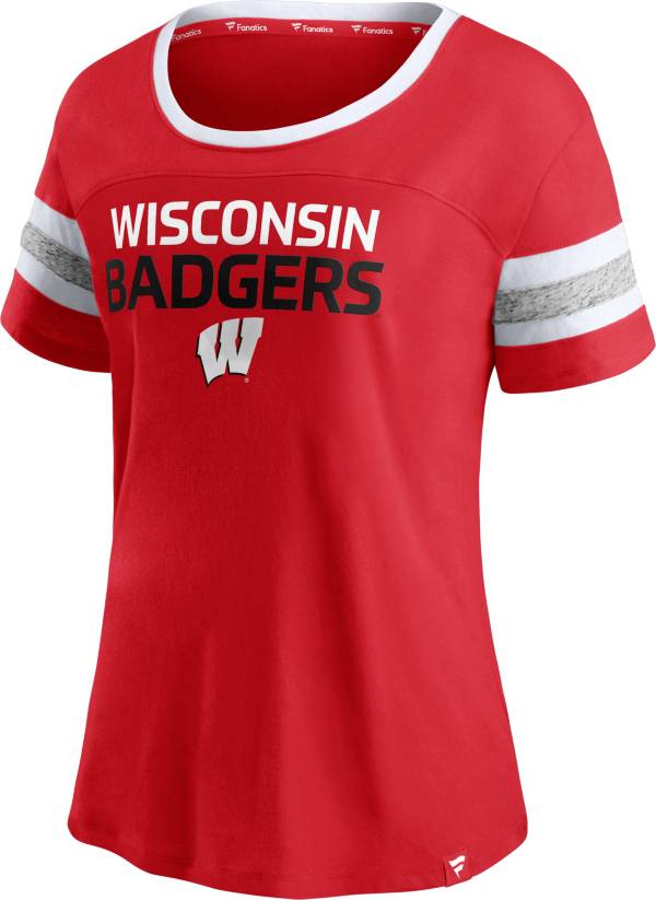 NCAA Women's Wisconsin Badgers Red Crew T-Shirt product image