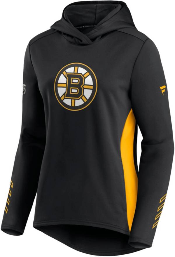 NHL Women's Boston Bruins Authentic Pro Locker Room Black Pullover Hoodie