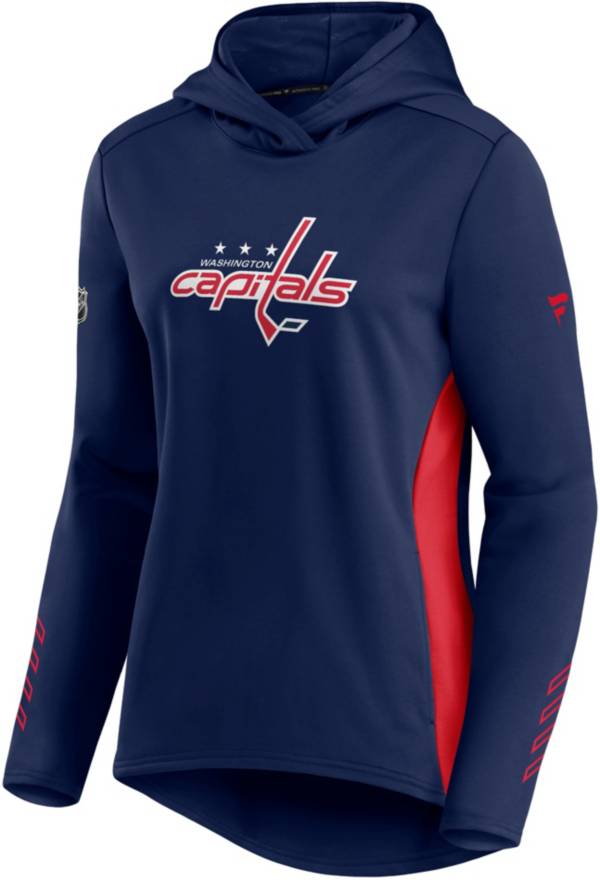 NHL Women's Washington Capitals Authentic Pro Locker Room Navy Pullover Hoodie