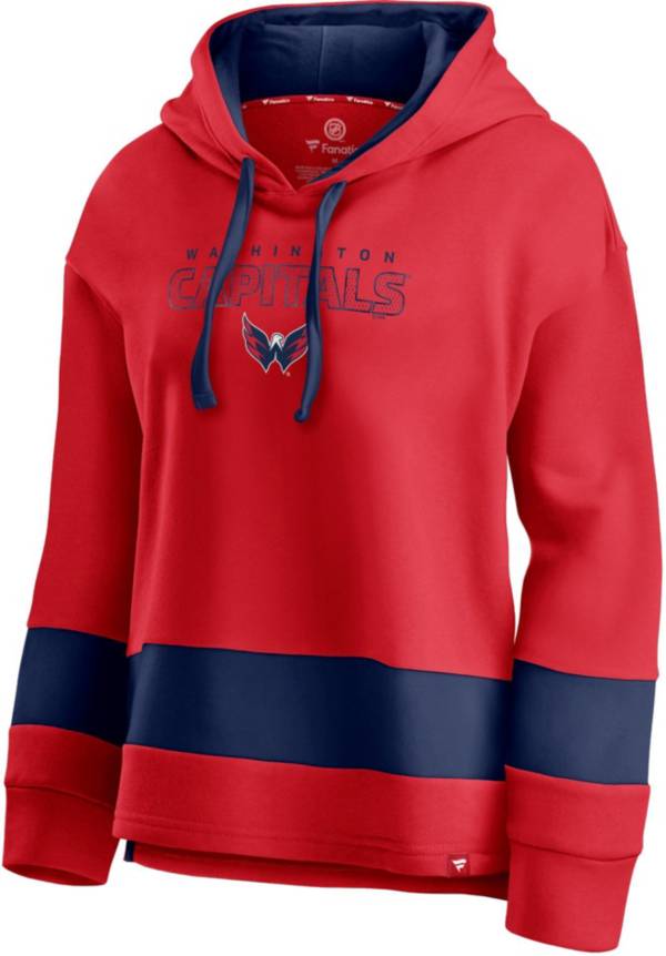 NHL Women's Washington Capitals Block Party Red Pullover Hoodie