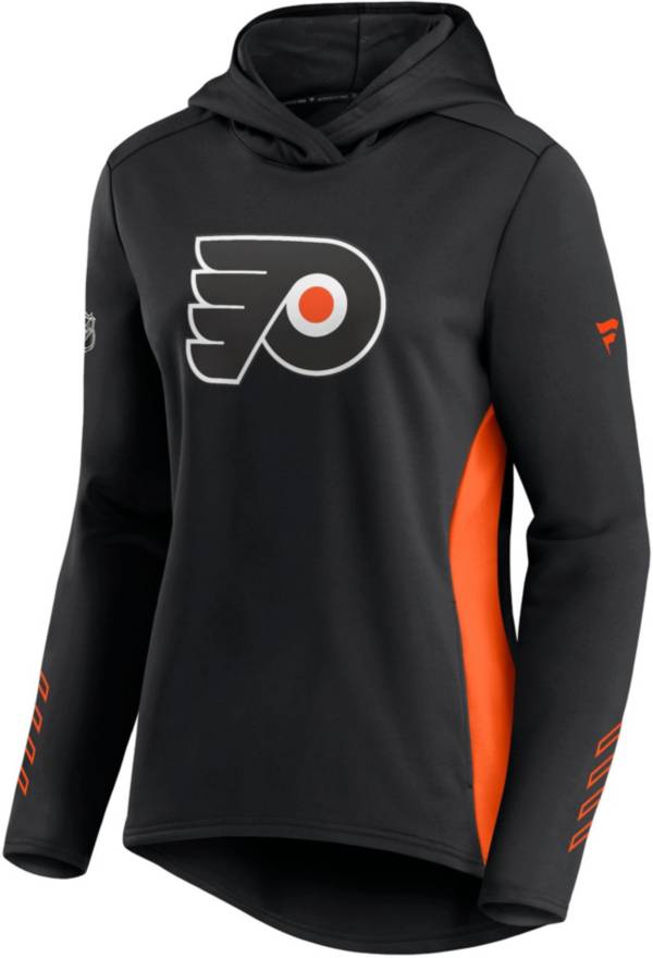 NHL Women's Philadelphia Flyers Authentic Pro Locker Room Black Pullover Hoodie