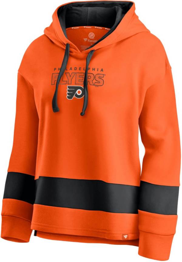 NHL Women's Philadelphia Flyers Block Party Orange Pullover Hoodie