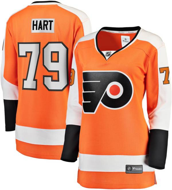 NHL Women's Philadelphia Flyers Carter Hart #79 Breakaway Home Replica Jersey