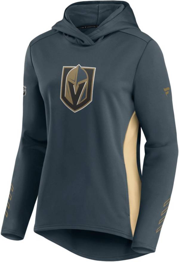 NHL Women's Las Vegas Golden Knights Authentic Pro Locker Room Grey Pullover Hoodie