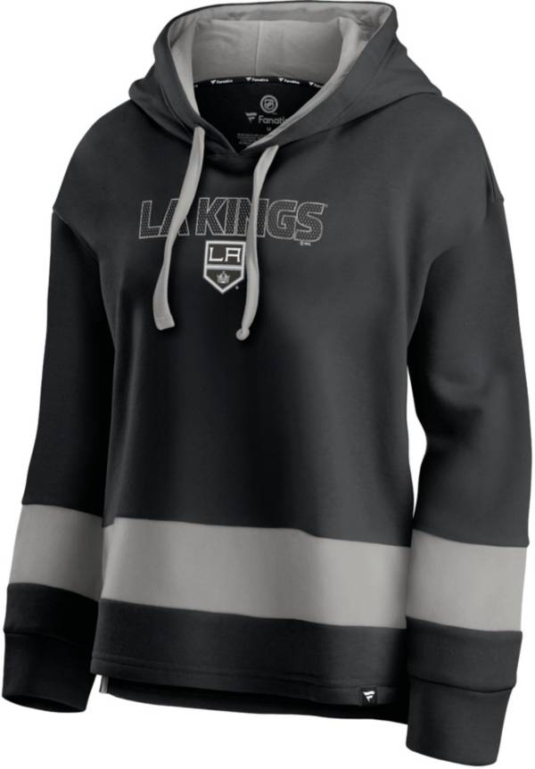 NHL Women's Los Angeles Kings Block Party Black Pullover Hoodie