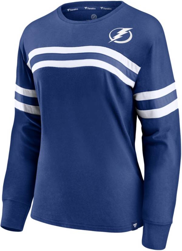 NHL Women's Tampa Bay Lightning Fashion Blue V-Neck T-Shirt