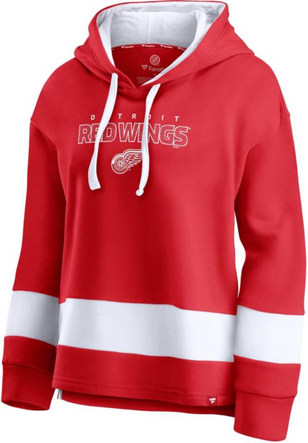 NHL Women's Detroit Red Wings Block Party Red Pullover Hoodie