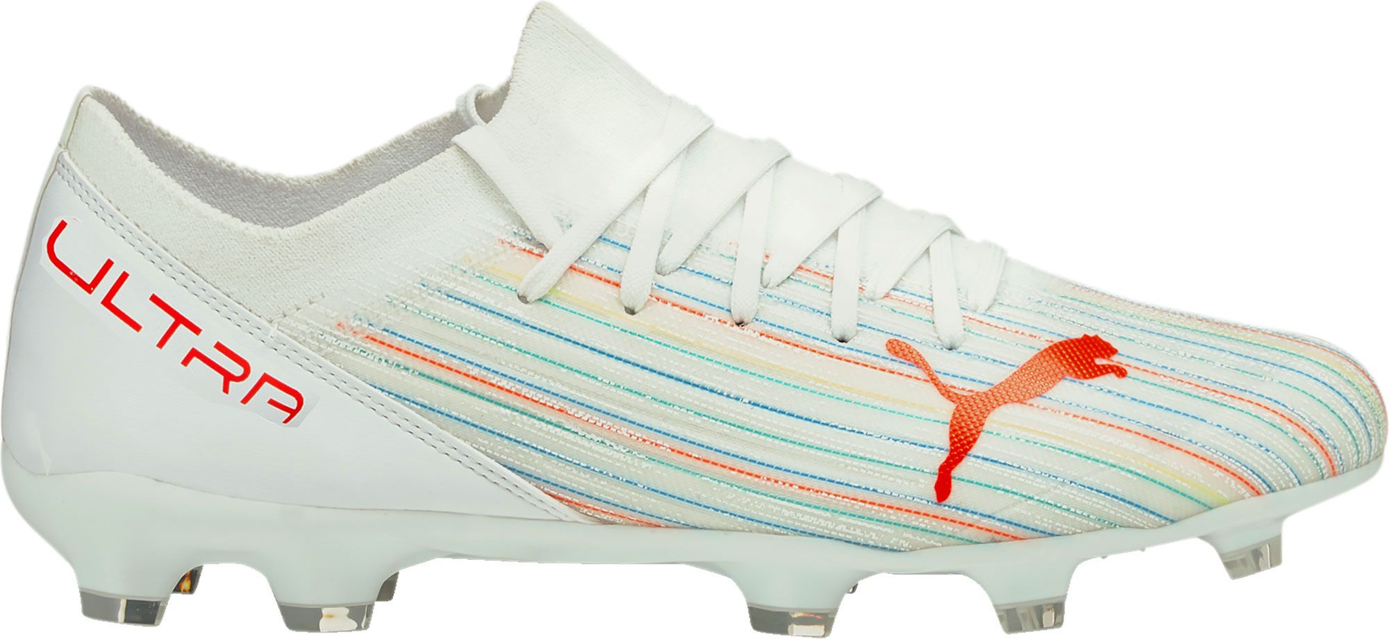 white puma cleats
