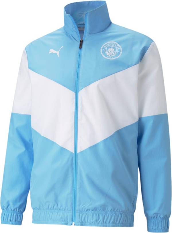PUMA Men's Manchester City '21 Prematch Blue Jacket
