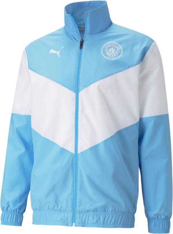 PUMA Men's Manchester City '21 Prematch Blue Jacket