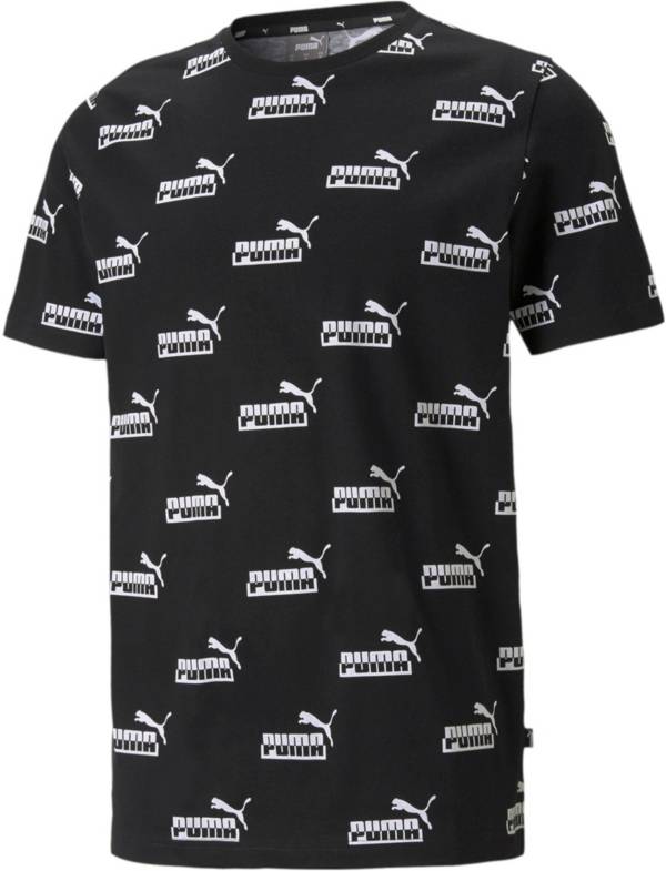 PUMA Men's Amplified All-Over Print Short Sleeve T-Shirt