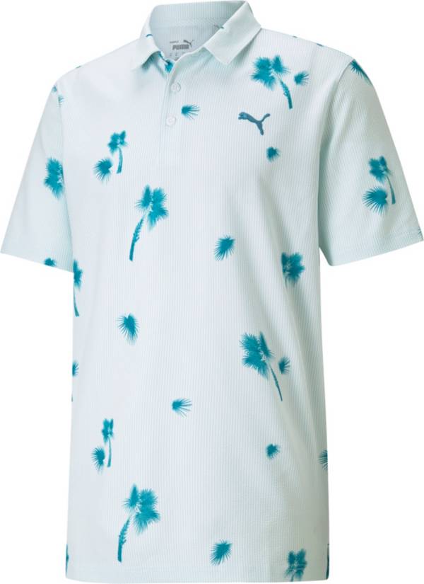 PUMA Men's Palmetto Seersucker Golf Polo