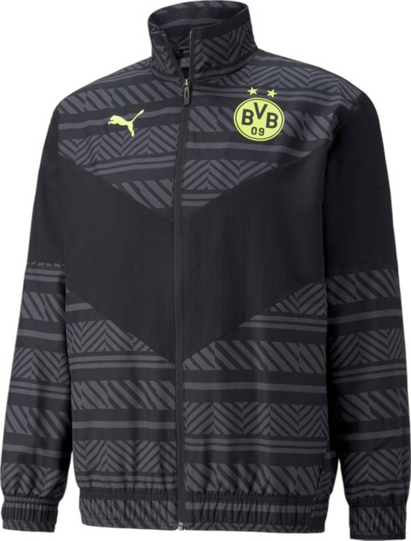 PUMA Borussia Dortmund '21 Black Prematch Jacket