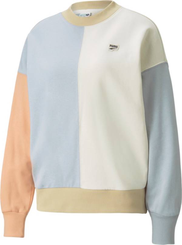 PUMA Women's Downtown French Terry Oversized Crewneck Sweatshirt