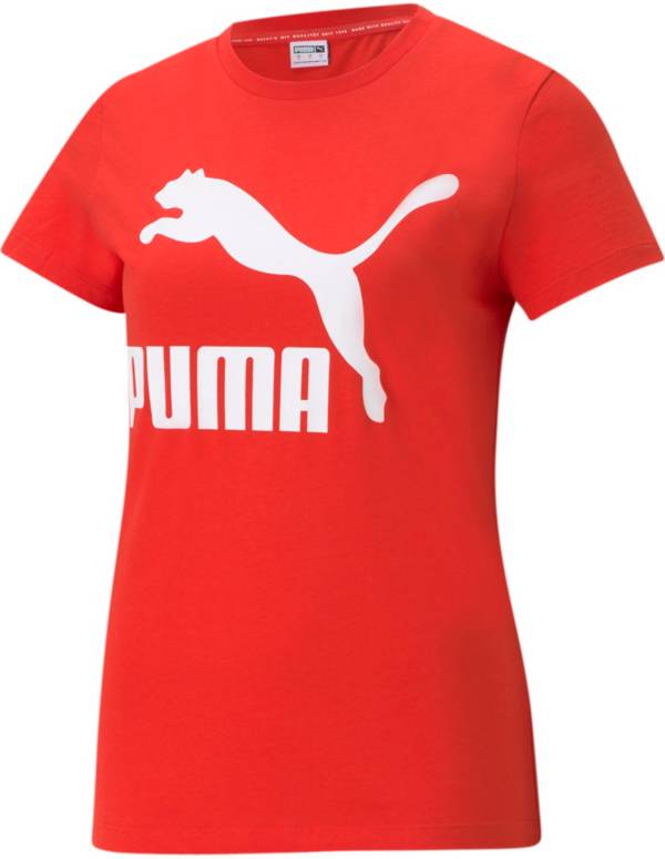 PUMA Women's Plus Size Classics Logo Short Sleeve T-Shirt