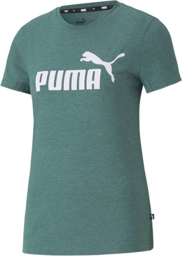 PUMA Women's ESS Logo Heather Short Sleeve T-shirt