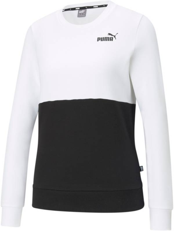 PUMA Women's Essentials Colorblock Crewneck Sweatshirt