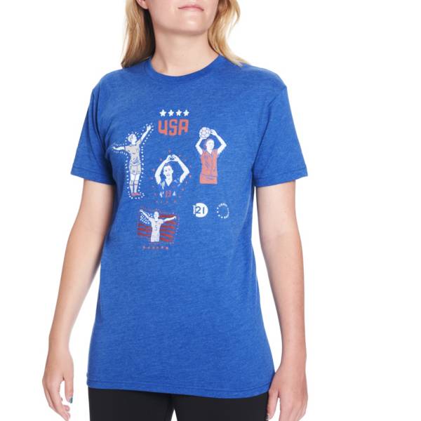 round21 Women's USA Soccer USWNT '21 Olympics Blue T-Shirt