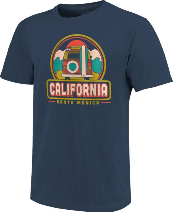 Image One Men's California Coastal Van Road Trip Graphic T-Shirt