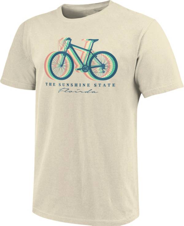 Image One Men's Florida Colorful Bikes Graphic T-Shirt