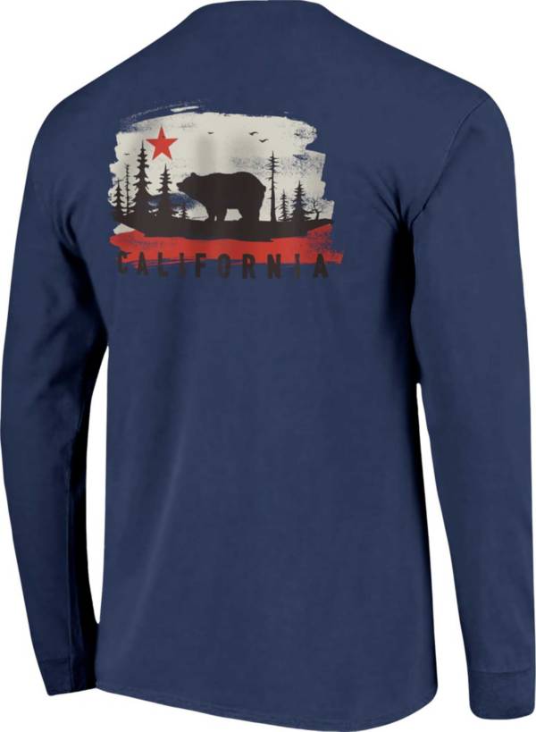 Image One California Bear Long Sleeve Graphic T-Shirt