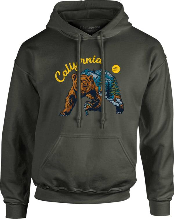 Image One Men's California Bear Mountain Graphic Hoodie product image