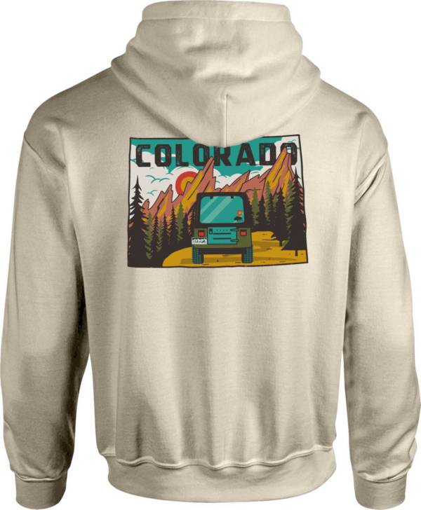 Image One Men's Colorado Jeep Graphic Hoodie