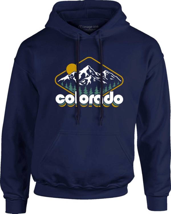 Image One Men's Colorado Mountain Graphic Hoodie