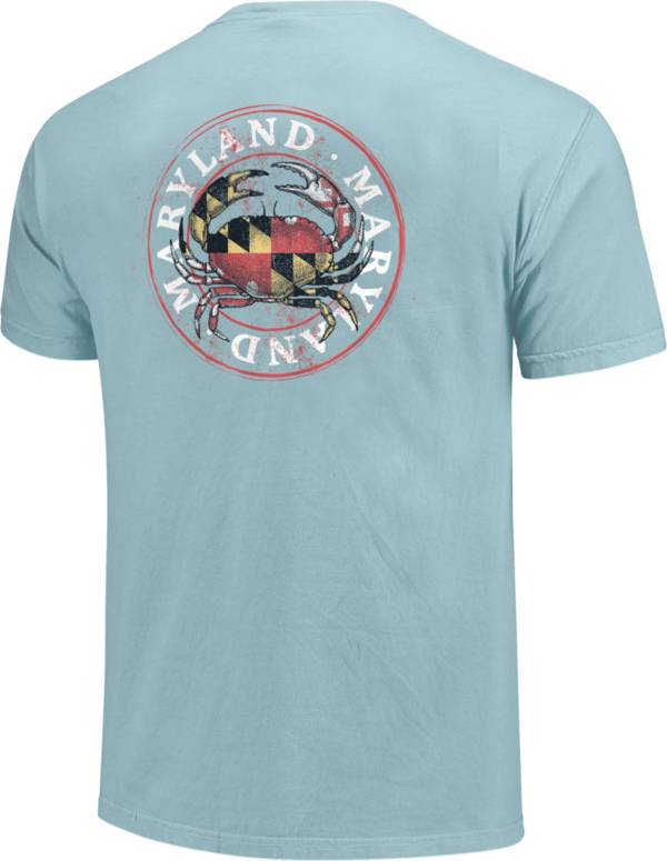 Image One Men's Maryland Crab State Flag Circle Graphic T-Shirt product image
