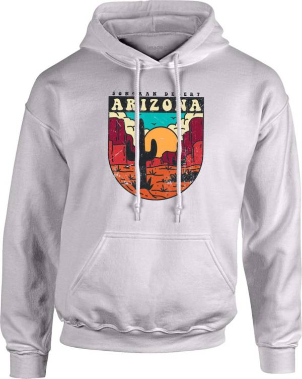 Image One Men's Arizona Desert Badge Graphic Hoodie