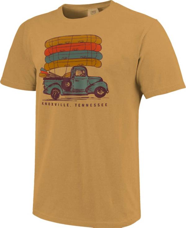 Image One Men's Truck Canoe Graphic T-Shirt