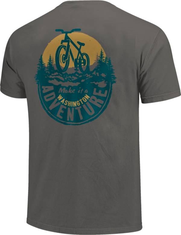 One Image Men's Washington Bike Adventure Short Sleeve T-Shirt