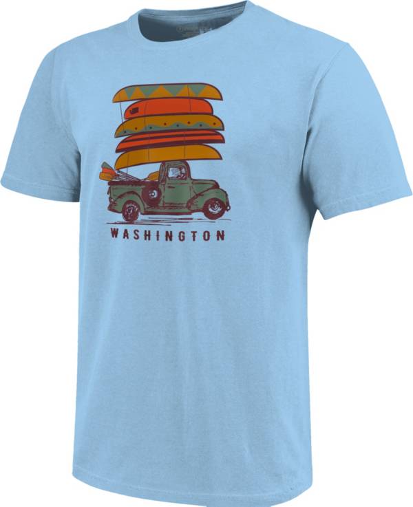 Image One Men's Explore Washington Truck Graphic T-Shirt