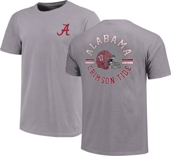 Image One Alabama Crimson Tide Grey Helmet Arch T-Shirt