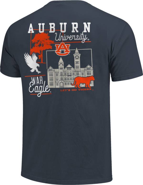 Image One Auburn Tigers Blue Campus Blocks T-Shirt