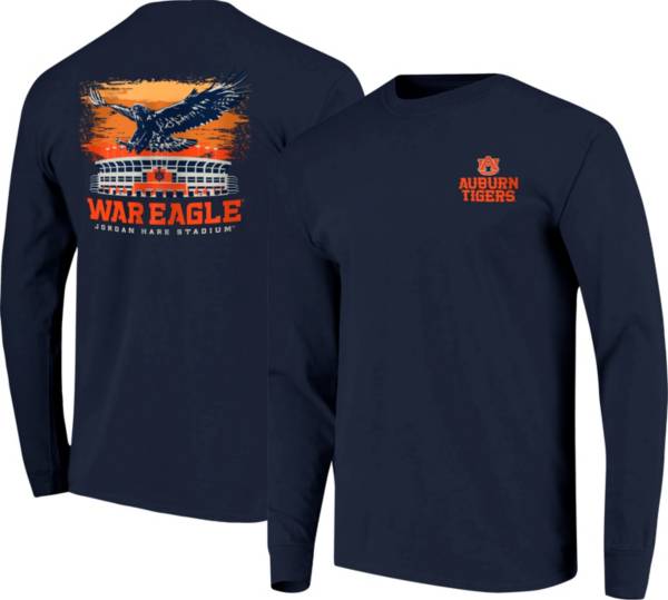 Image One Men's Auburn Tigers Blue Hyperlocal Long Sleeve T-Shirt