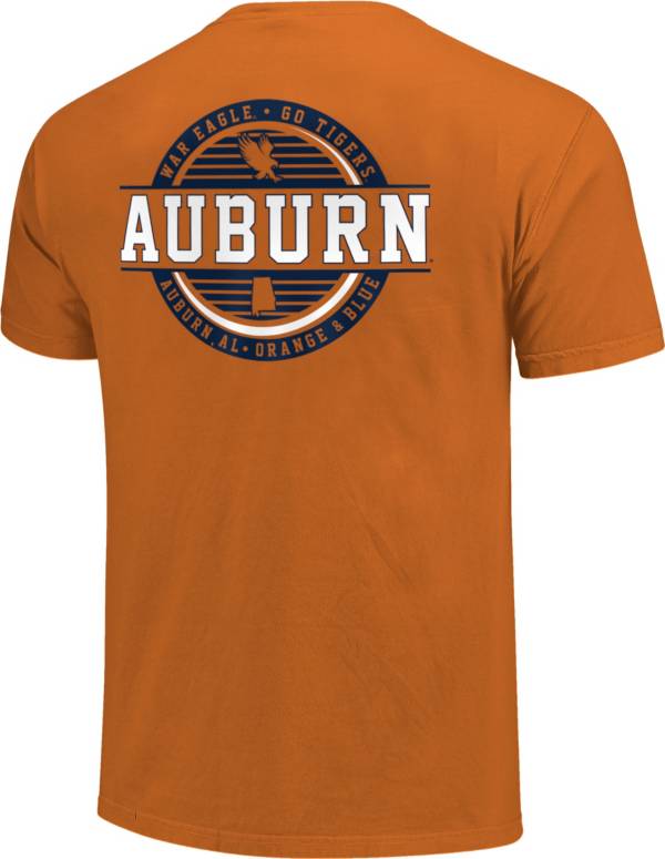 Image One Auburn Tigers Orange Striped Stamp T-Shirt