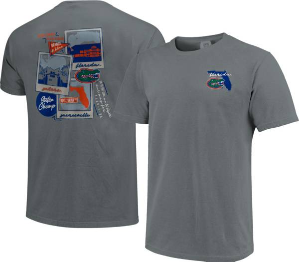 Image One Men's Florida Gators Grey Campus Polaroids T-Shirt