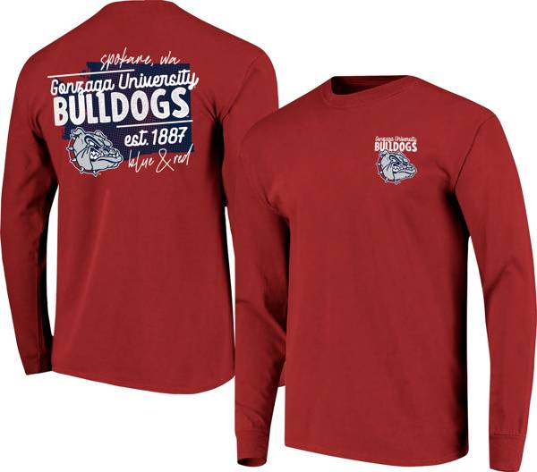 Image One Men's Gonzaga Bulldogs Red State Long Sleeve T-Shirt