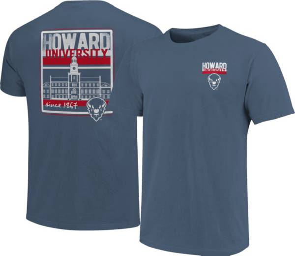 Image One Men's Howard Bison Blue Campus Buildings T-Shirt