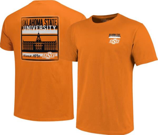 Image One Men's Oklahoma State Cowboys Orange Campus Buildings T-Shirt