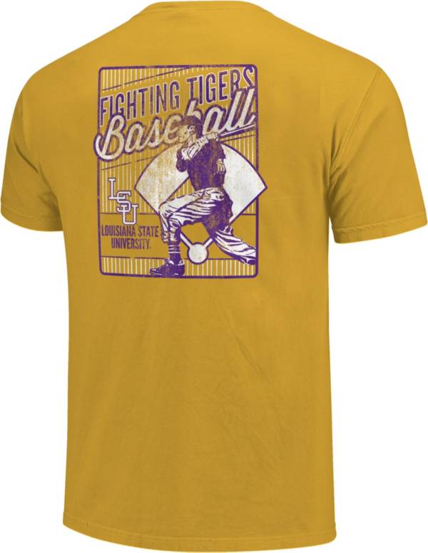 Image One LSU Tigers Gold Swing For The Stars T-Shirt