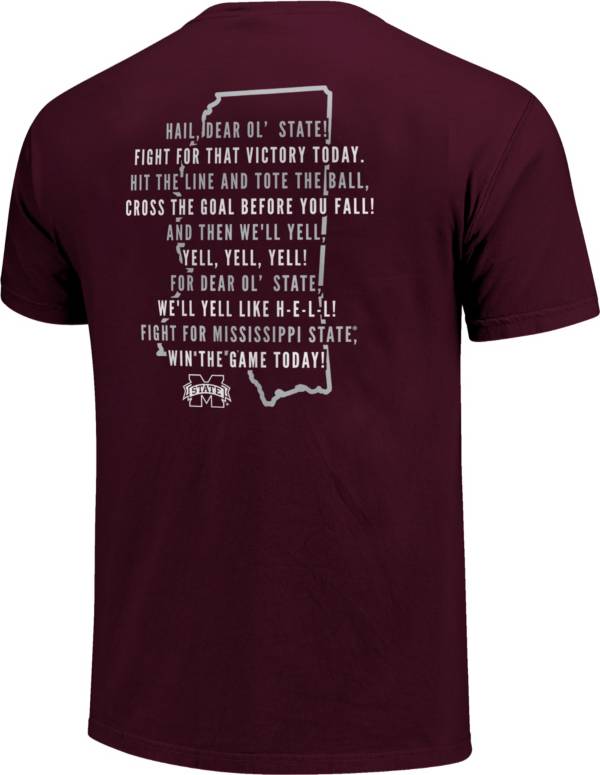 Image One Mississippi State Bulldogs Maroon Fight Song State T-Shirt product image
