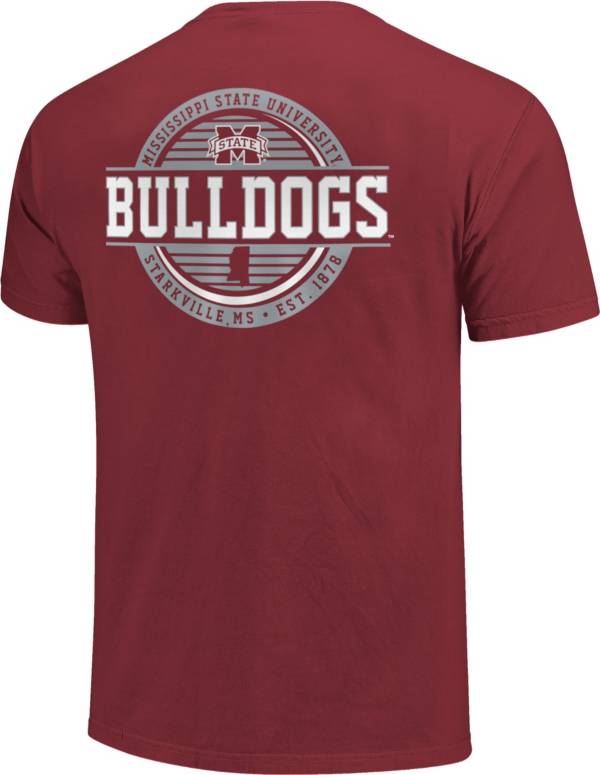 Image One Mississippi State Bulldogs Maroon Striped Stamp T-Shirt product image