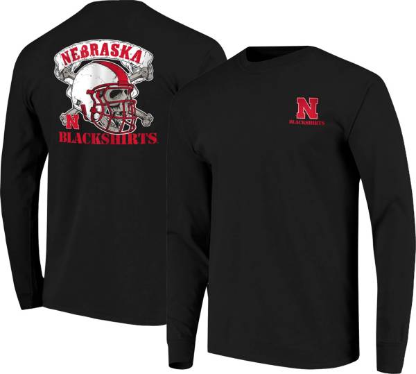 Image One Men's Nebraska Cornhuskers Black Hyperlocal Long Sleeve T-Shirt